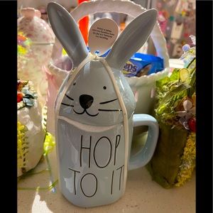 Rae Dunn Hop To It Covered Mug